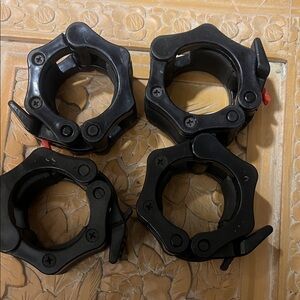 Black Barbell Clamps